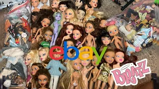 HUGE BRATZ DOLL HAUL FROM EBAY😱 31+ DOLLS + MONSTER HIGH DOLL UNBOXING