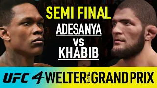 EA UFC 4 - Israel Adesanya vs Khabib Nurmagomedov - Welterweight Grand Prix #13 (CPU vs CPU)