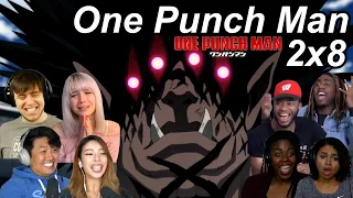 One Punch Man 2x8 Reactions | Great Anime Reactors!!! | 【ワンパンマン】【海外の反応】