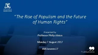 Philip Alston Public Lecture