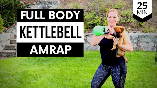 FULL BODY KETTLEBELL WORKOUT | 25 Min STANDING HIIT (AMRAP)