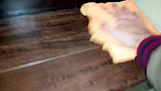 Using Vinegar + Olive Oil As A Natural Wood Polisher & Finisher On Hardwood Stairs