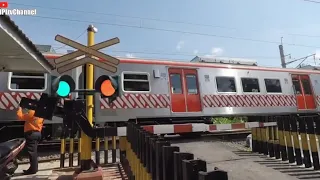 Kombinasi BARU Super BIG FLASHER Palang Kereta ALKMAAR + WANTECH Railroad Crossing KLATEN