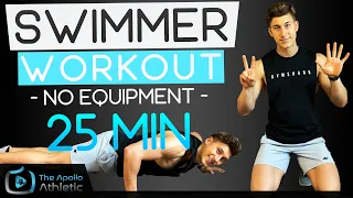 25 Minute Dryland Workout For Swimmers | No Equipment