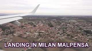 MILAN MALPENSA LANDING - ITALY 4K