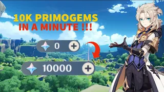 How to earn primogems FAST(Under 1 minute)|Genshin Impact