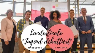 Finale des Landeswettbewerbs Jugend debattiert 2019