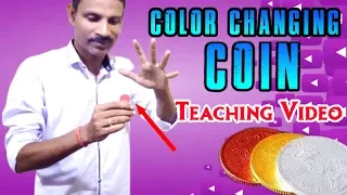 Classic Color Changing Coin Routine Tutorial/New Visual Coin trick anyone can do/Must learn