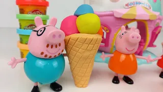 PEPPA PIG NA SORVETERIA DE MASSINHA