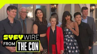 The Good Place Cast Teases Season 3 And Visits...The Good Place? | SDCC 2018 | SYFY WIRE