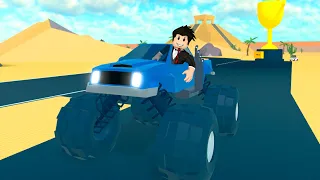 CARRO COM RODAS DE MOLAS | Roblox - Car Suspension Test