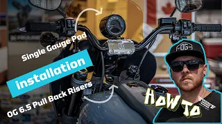 How to Install the OG 6.5'' Pull Back Risers & Single Gauge Pod on a Low Rider S