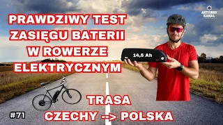 Prawdziwy test ZASIĘGU baterii w rowerze elektrycznym. Czy dojadę z Czech do Polski?