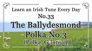 033 The Ballydesmond Polka No 3 (Polka, G Ionian) Learn an Irish Tune Every Day.