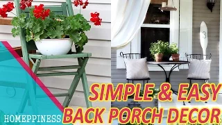 MUST LOOK !!! 30+ Simple Back Porch Decorating Ideas - HOMEPPINESS