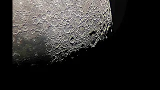 Giant Craters on the Moon seen with my 90 mm Refractor Telescope