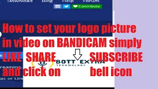 how to set your logo in your video on bandicam
