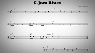 C Jam blues - Play along - C bass instruments