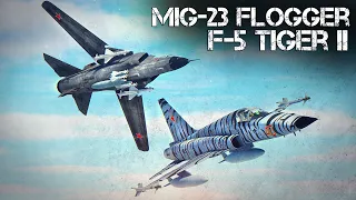 Mig-23 Flogger Vs F-5 Tiger II 2v4 Dogfight | Digital Combat Simulator | DCS |