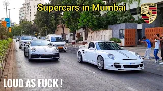 AVERAGE DAY IN MUMBAI 4K | INDIA | LOUD EXHAUST | Ferrari 458, Murcielago, Aston Martin, Porsche 911