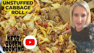 Unstuffed cabbage roll! LOVE IT | Keto Queen Cooking |