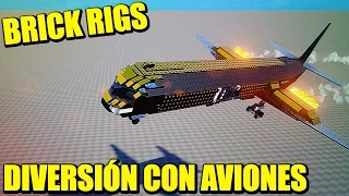 BRICK RIGS - LOS AVIONES NO SON SEGUROS, COCHES A 2000 Km/h | Gameplay Español