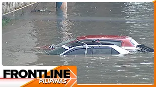 Mga sasakyang nakaparada sa Marikina River Park, nalubog sa tubig | Frontline Pilipinas