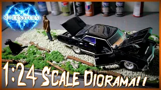 Building a "Supernatural" Diorama!! // 1:24 Scale '67 Impala w/Dean Winchester Figure!!