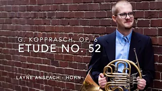 G. Kopprasch: Etude No. 52, Etudes for Low Horn, Op. 6