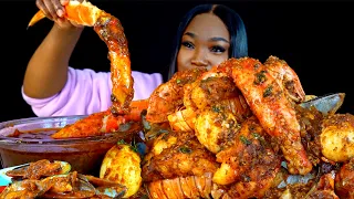 KING CRAB SEAFOOD BOIL MUKBANG | DESHELLED |SEAFOOD BOIL MUKBANG | Seafood | Mukbang