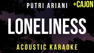 Loneliness - Putri Ariani (Acoustic Karaoke + Cajon)