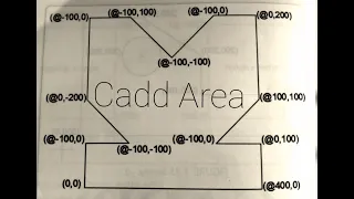 Draw using RELATIVE COORDINATE system in AutoCad.