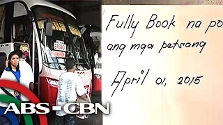 Ilang bus companies, fully booked na para sa Semana Santa