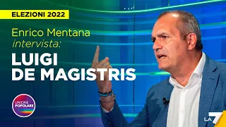 Elezioni 2022 | Enrico Mentana intervista Luigi De Magistris di Unione Popolare