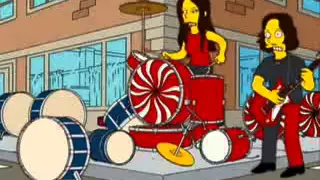 The White Stripes   The Hardest Button To Button ft  Bart Simpson