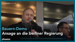 Demo Deutscher Bauernverband: Rede von Joachim Rukwied (Präsident Deutscher Bauernverband), 18.12.23