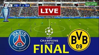 PARIS SAINT GERMAIN vs BORUSSIA DORTMUND | UEFA Champions League 2023/24 | Full Match | PES Gameplay