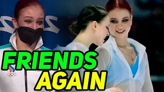 Sasha Trusova and Anna Shcherbakova returned warm friendship after resentment at the Olympics