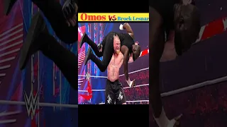 Omos vs Brock Lesnar WrestleMania 39#shorts