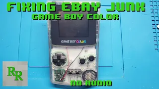 Game Boy Color - No Audio - Fixing Ebay Junk - No Sound