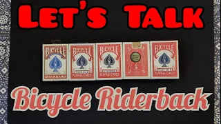 Let's Talk BICYCLE RIDER BACK