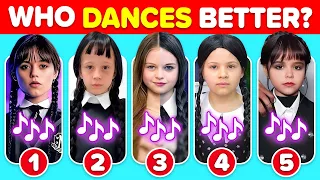 Who Dances Better Wednesday Dance Edition 🖤💃 Salish Matter, Diana, Like Nastya, Diana, Jenna Ortega