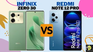 Infinix Zero 30 [5G] 🆚 Xiaomi Redmi Note 12 Pro  [5G] | Full Comparison | #infinix #xiaomi #redmi