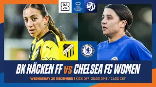 BK Häcken vs. Chelsea | UEFA Women’s Champions League 4:a Gruppspelsomgången, Hela Matchen