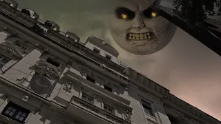 Majora´s Mask Moon Falling in Buenos Aires