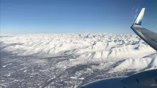 Alaska Airlines 737-700 Landing in Anchorage, Alaska from Cordova