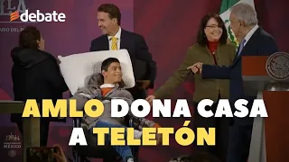 AMLO dona casa a Teletón para atender a jóvenes con discapacidad motriz a pedido de Daniel Robles