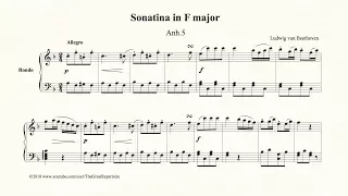Beethoven, Sonatina in F major, Anh 5, Rondo