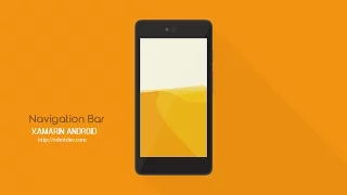 Xamarin Android Tutorial - Navigation Bar