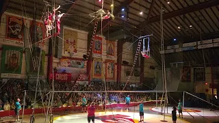 Flying trapeze.  Peru, IN amateur circus